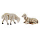 Krippenfiguren Schafe aus Kunststoff Verpackungseinheit zu 4 Stück sortiert für 12 cm Krippe s2