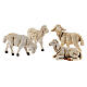 Moutons plastique assortis pour crèche de 12 cm, 4 pc s4