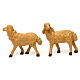 Nativity scene figurines, brown plastic sheep, 4 pieces 20cm s2