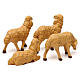 Nativity scene figurines, brown plastic sheep, 4 pieces 20cm s4
