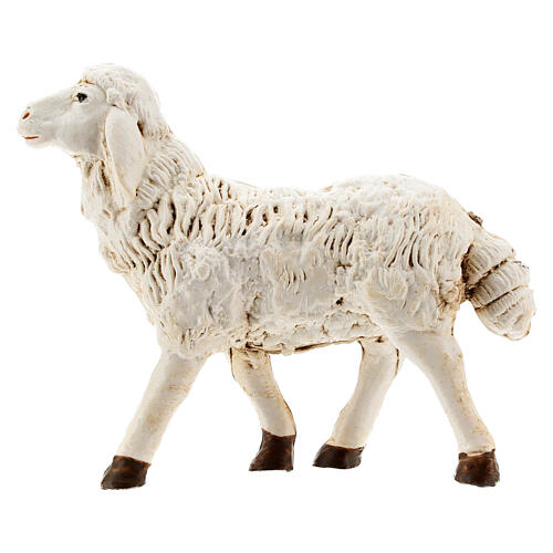 Pecore presepi plastica assortite 4 pz. per pastori di 20 cm 4
