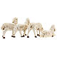 Pecore presepi plastica assortite 4 pz. per pastori di 20 cm s6
