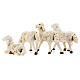 Nativity scene figurines, plastic sheep, 4 pieces 20cm s7