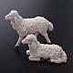 Nativity figurine, white plastic sheep measuring 20cm, 4 pieces s2