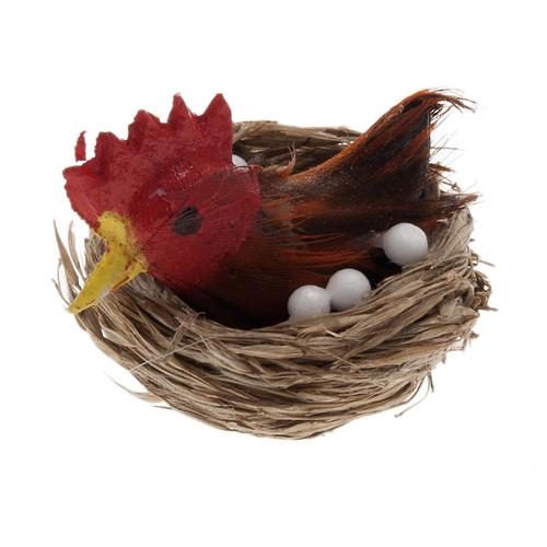 Nativity figurine, hen brooding for do-it-yourself nativities 1