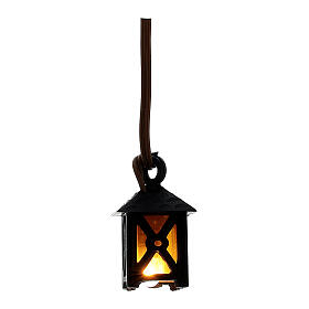 Lantern for nativities with yellow light, low voltage
