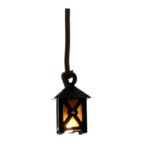 Lantern for nativities with yellow light, low voltage 1