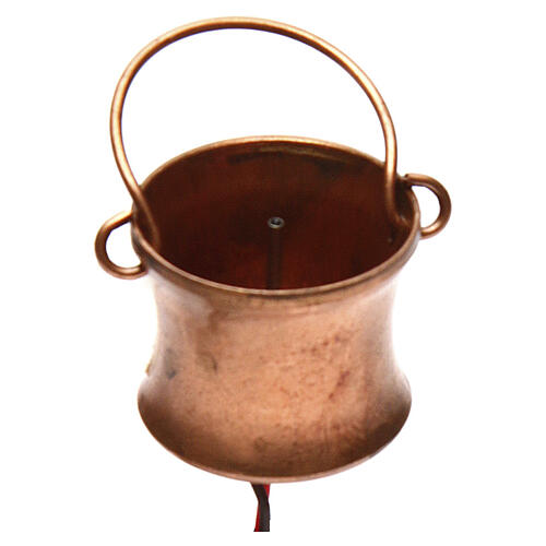 Nativity scene smoke generator with flacon 4,5V 3