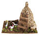 Nativity scene: sheaf of straw with poultry s1