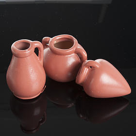 Acessórios de Casa para Presépio: Jarras em resina para presépio conjunto 3 peças