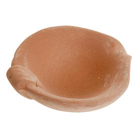 Hauszubehör für Krippe: Vase aus Terrakotta 6 cm