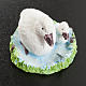 Mini-canards blancs résine crèche 14 cm s2
