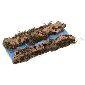 Tratto di fiume dritto 16x7 cm