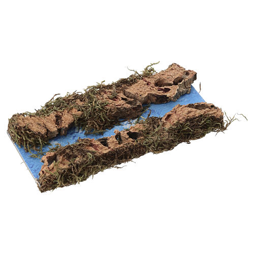 Tratto di fiume dritto 16x7 cm 1
