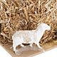 Nativity scene, sheaf of straw with sheep 10, 12cm s2