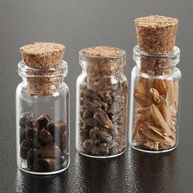 Nativity set accessories, jars with spices