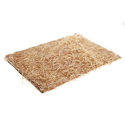 Floor for nativities: sheet with hay measuring 35x50cm 1