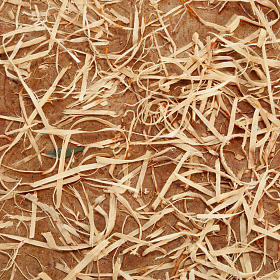 Pavimento para el belén: hojas con heno de 35 x 50 cm.