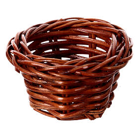 Nativity accessory, wicker basket 5cm