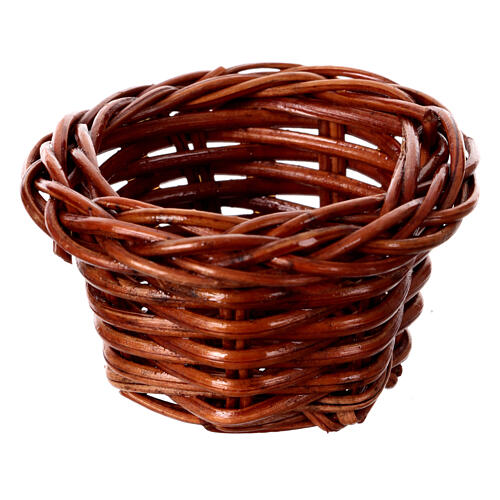 Nativity accessory, wicker basket 5cm 1