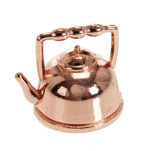 Nativity accessory, metal teapot 1.5cm 1