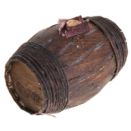 Barril de  madera 7,5 cm. para el pesebre Napolitano 1