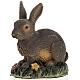 Braunes Kaninchen für Krippe 14 cm, aus Harz s1