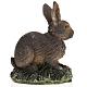 Braunes Kaninchen für Krippe 14 cm, aus Harz s2