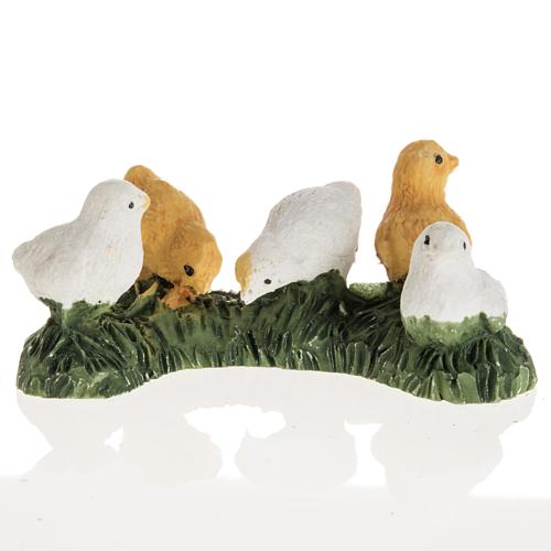 Nativity figurines, chicks in resin, 14cm 1
