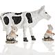 Nativity figurines, cow and rabbits in resin, 10cm s2