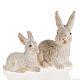 Nativity figurine, resin rabbits measuring 10cm 2 pcs s1