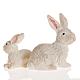 Nativity figurine, resin rabbits measuring 10cm 2 pcs s2