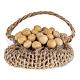 Nativity accessory, egg basket in jute 4cm s2