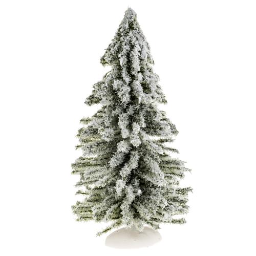 Nativity accessory, snowy fir tree H15cm 1