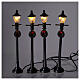 Lampioni a batteria SET 4 cm 10 s2