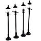 Battery powered street lamps, set of 4, H10cmBattery powered st s1