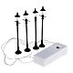 Battery powered street lamps, set of 4, H10cmBattery powered st s3