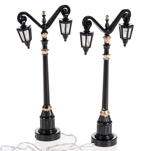 Battery powered street lamps, set of 2, H10cm 1