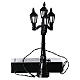 Battery powered street lamp with 4 lights, H11cm s3