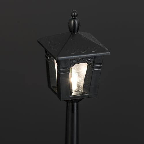 Battery powered street lamp, 2x2x10cm 4