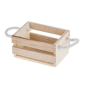 Nativity accessory, wooden box with rope handles