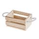 Nativity accessory, wooden box with rope handles s2
