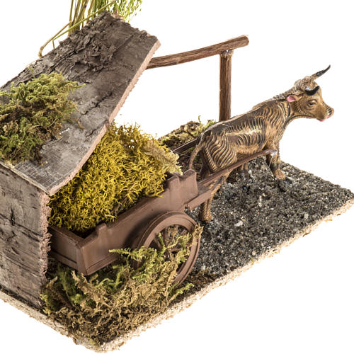 Ox with lichen cart, nativity setting 2