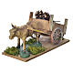 Nativity scene figurines, ox, cart s5