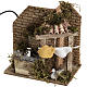 Mini fontaine crèche Noel canard et linge s1