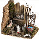 Nativity scene figurines, rabbits and setting s1