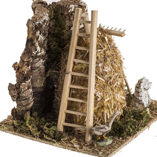 Nativity setting, haystack 2