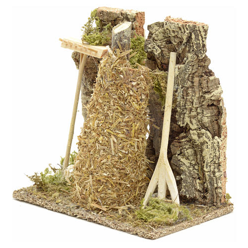 Nativity setting, haystack 8