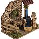 Nativity scene figurine, cow with fake fountain s2