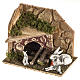 Nativity scene figurines, rabbits with rabbit hutch s1